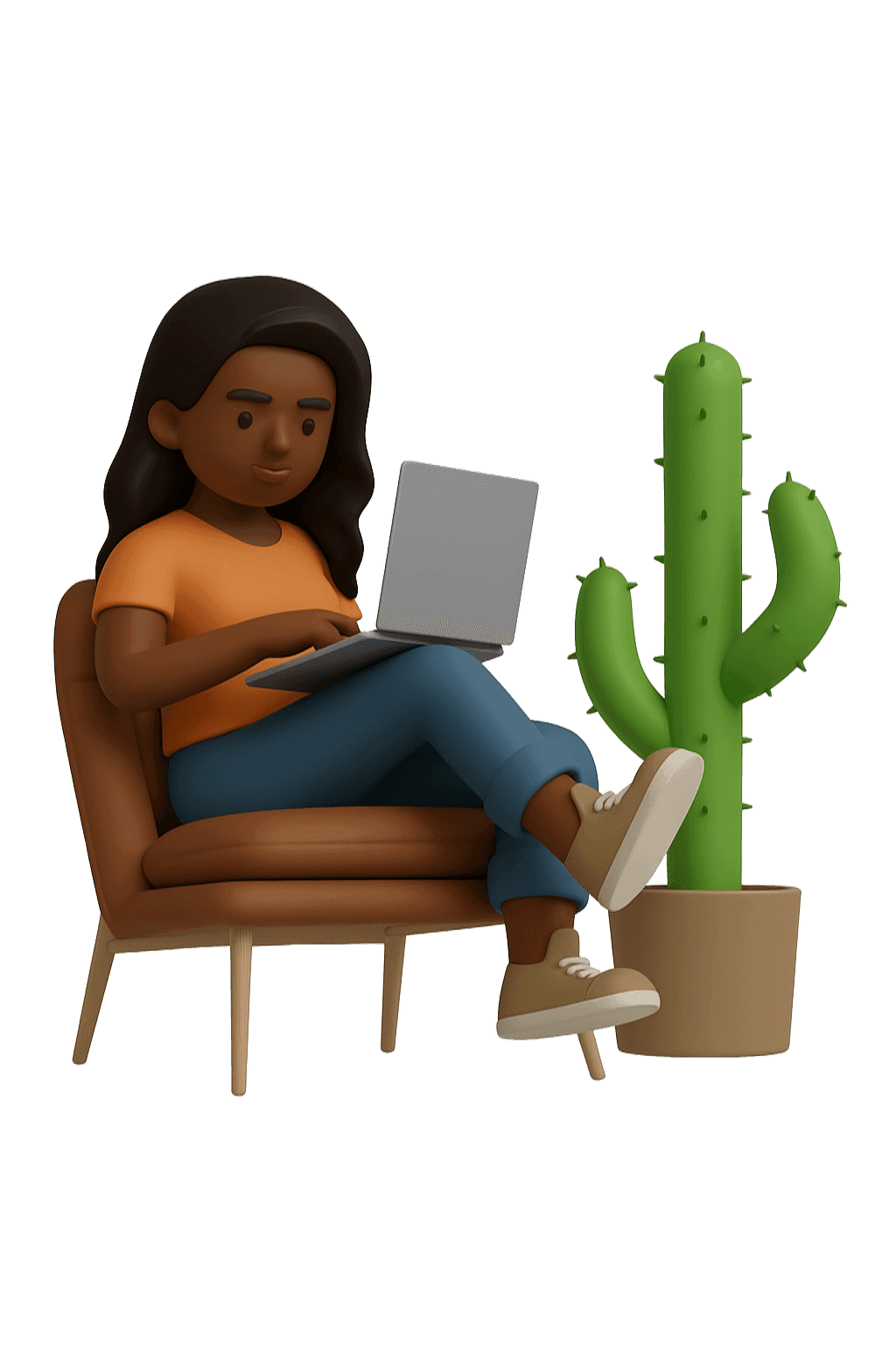 Professional working on computer